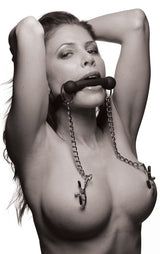 Equine Silicone Bit Gag With Nipple Clamps For Playful Restraint And Pleasure > Bondage Gear > Gags and Bits - Tophatter Daily Deals