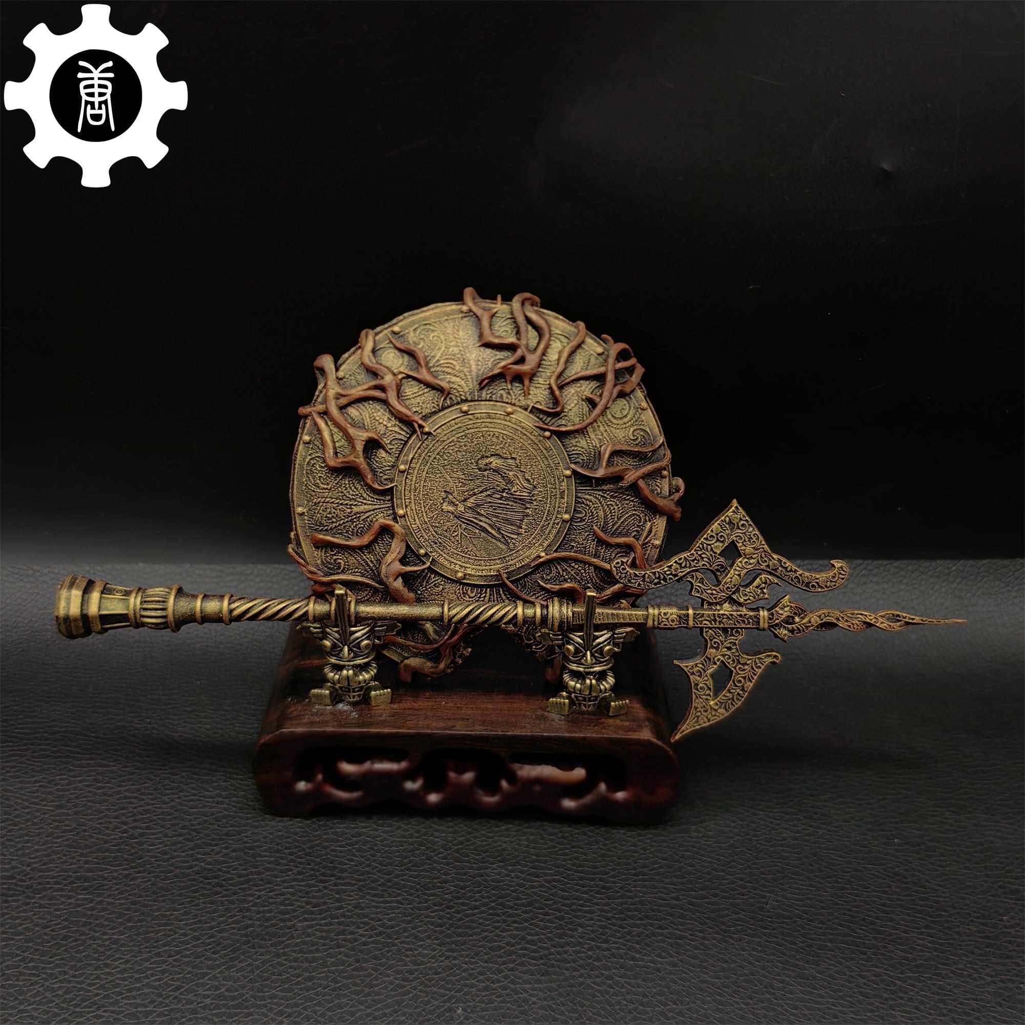 3D Printed 1: 12 Scale Erdtree Greatshield Golden Halberd - Tophatter Daily Deals