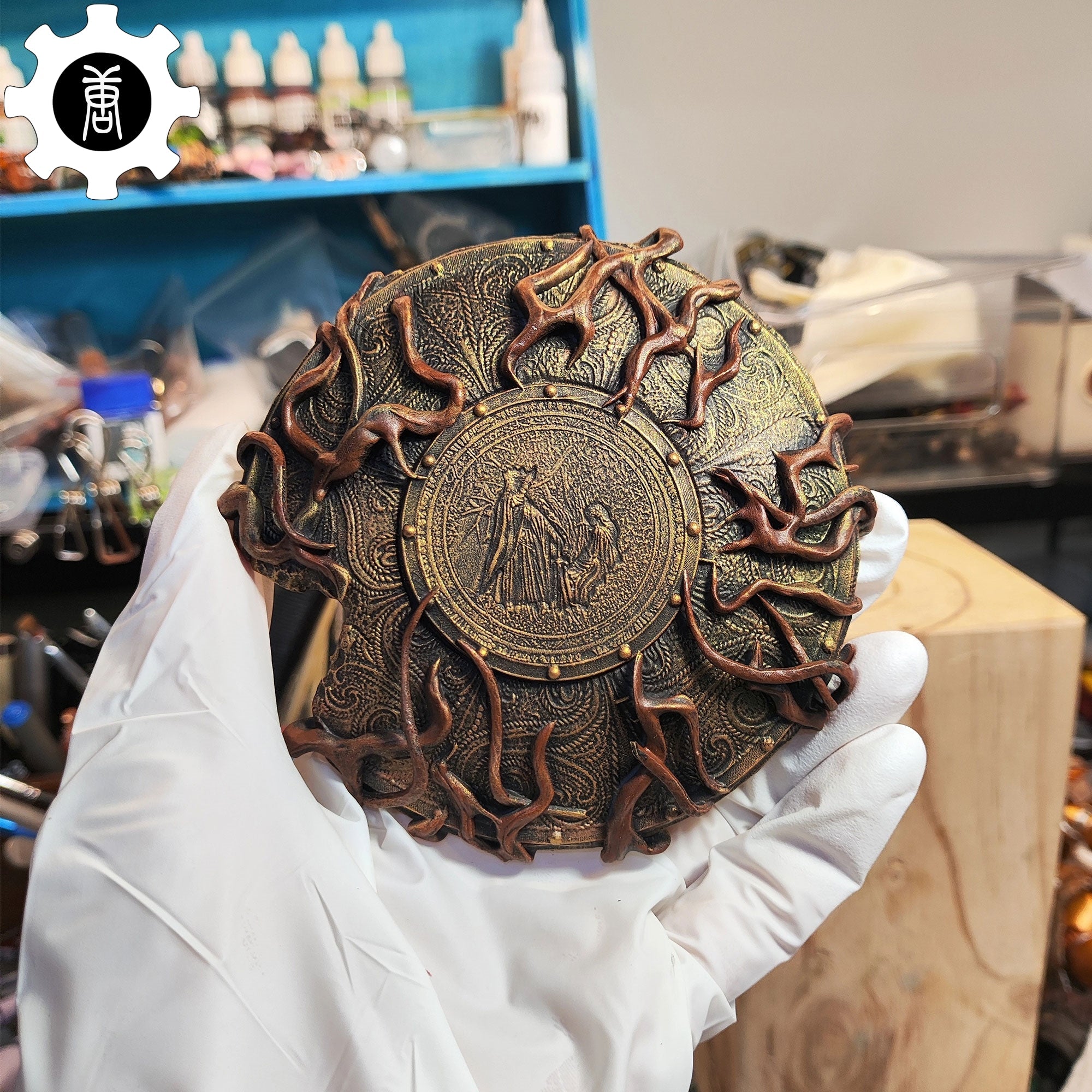 3D Printed 1: 12 Scale Erdtree Greatshield Golden Halberd - Tophatter Daily Deals