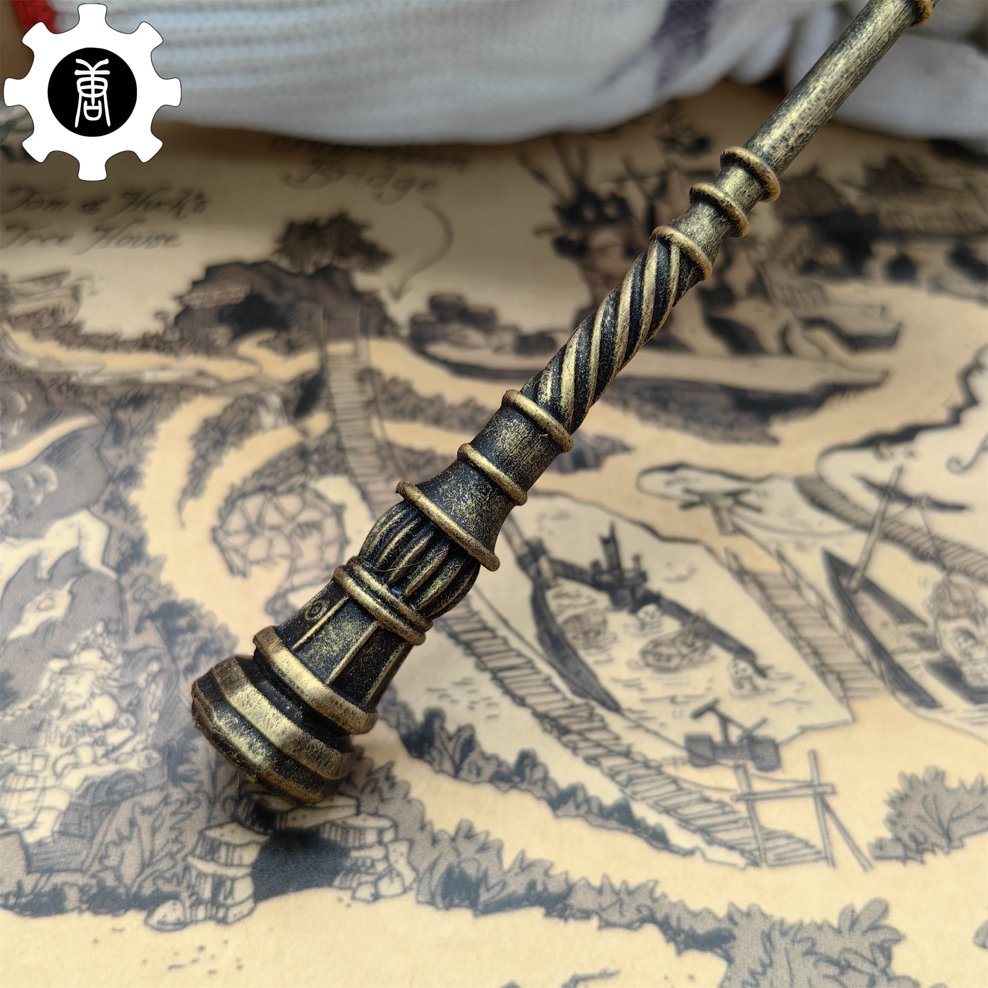 3D Printed 1: 12 Scale Erdtree Greatshield Golden Halberd - Tophatter Daily Deals