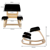 Ergonomic Kneel Chair - Ergonomic Kneeling Chair Rocking Posture Stool Balancing Home Office Desk Chair Exercise & Fitness - Tophatter Daily Deals