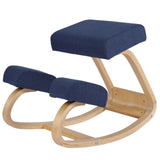Ergonomic Kneel Chair - Ergonomic Kneeling Chair Rocking Posture Stool Balancing Home Office Desk Chair Blue Exercise & Fitness - Tophatter Daily Deals
