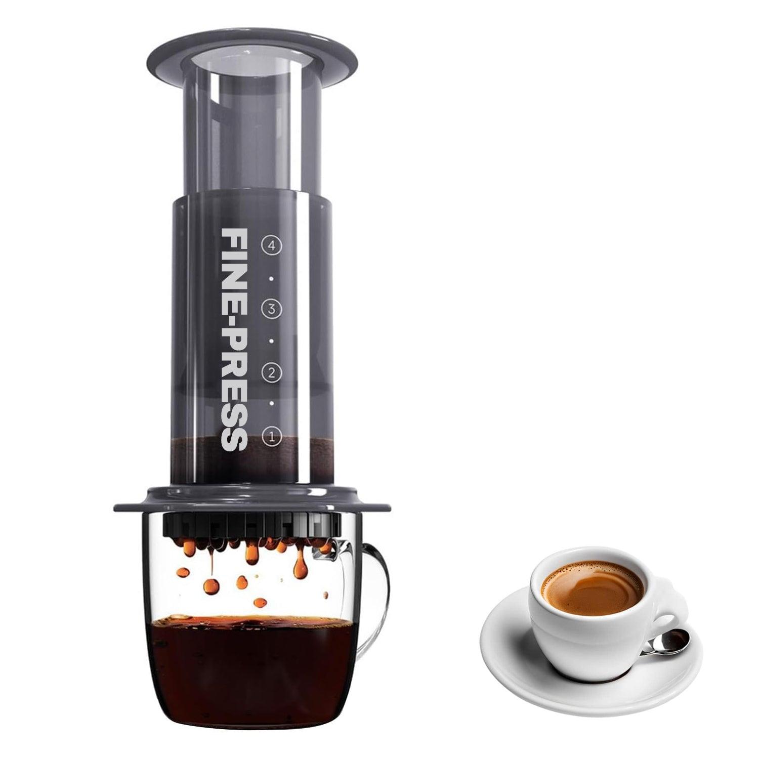 Espresso Coffee Machine - Quickly Makes Delicious Coffee Without Bitterness 1 to 3 Cups Per Pressing Home - Tophatter Daily Deals