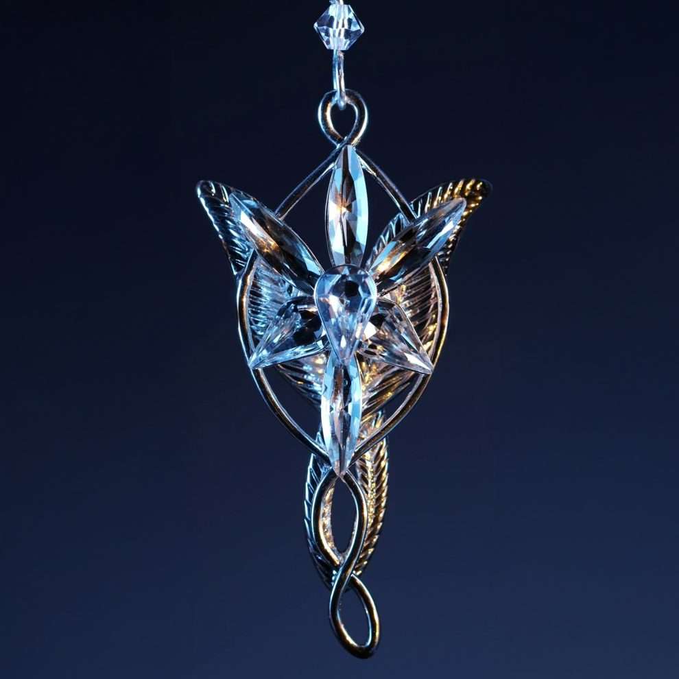 Lord Of The Rings - Arwen Evenstar Sterling Silver and Swarovski Crystal Pendant
