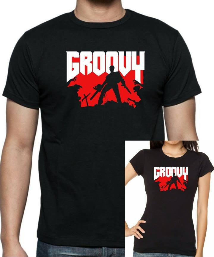 Evil Dead - Groovy T-Shirt - Tophatter Daily Deals
