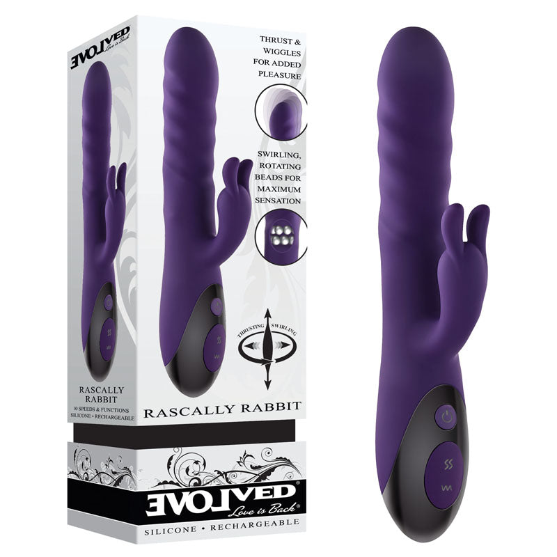 Evolved Rascal Rabbit 22.9 cm Rabbit Vibrator > Vibrators > Ladies > Rabbit - Tophatter Daily Deals