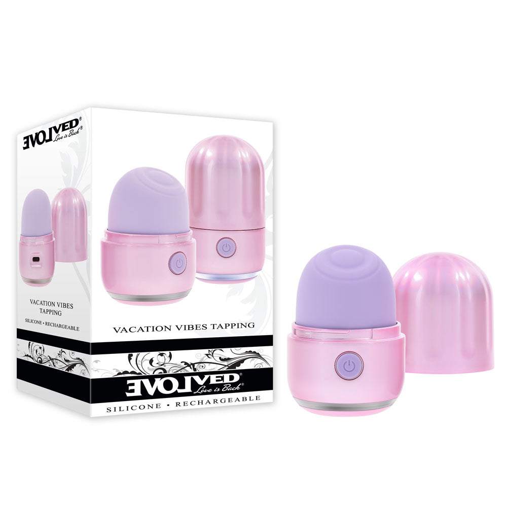 Evolved Vacation Vibes Tapping 8.5 Centimeter Tapping Stimulator > Sex Toys For Ladies > Clitoral Vibrators and Stimulators - Tophatter Daily Deals
