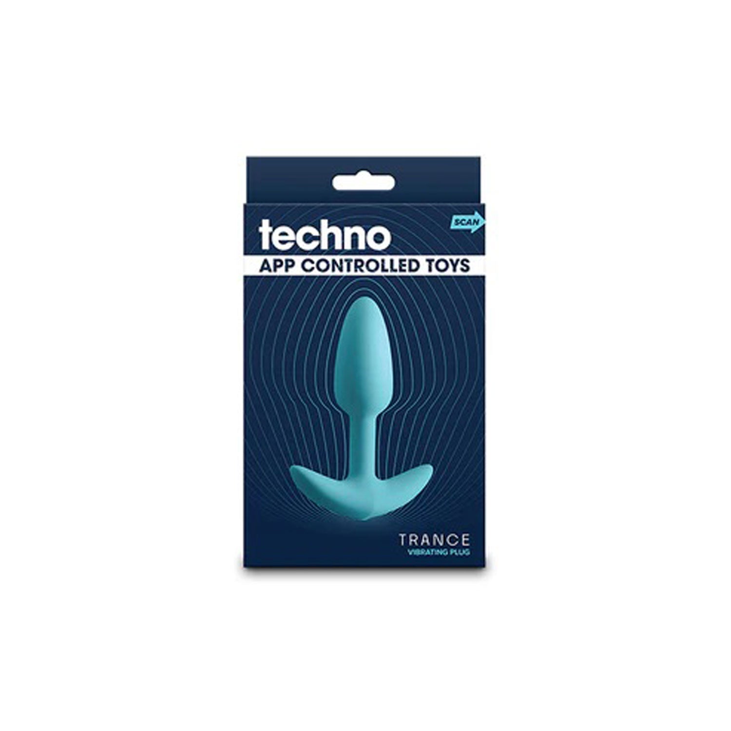 Techno Trance Blue 10.9 cm Butt Plug App Control > Anal Range > Vibrating Butt Plugs - Tophatter Daily Deals