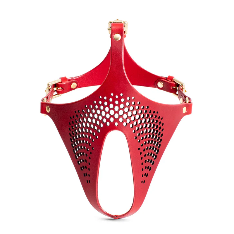 Ex Machina Genuine Leather Red Mask for Role Play and Costume > Bondage Gear > Masks - Tophatter Daily Deals