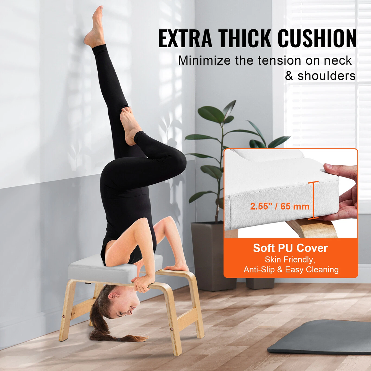 Feet Up Yoga Stool - Yoga Headstand Bench Exercise Inversion Stool Workbench Upside Down Chair Yoga - Tophatter Daily Deals
