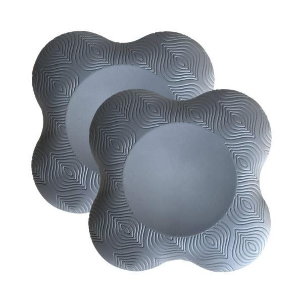 Yoga Pad for Knees - 2Pcs Extra Thick Exercise Knee Pads Soft Nonslip Pilates Kneeling Wrist Hips Hands Elbows Balance Grey Yoga Product - Tophatter Daily Deals