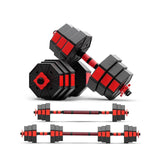 Heaviest Adjustable Dumbbells - Adjustable Dumbbell & Barbell Set 40Kg Dumbbells & Barbells - Tophatter Daily Deals