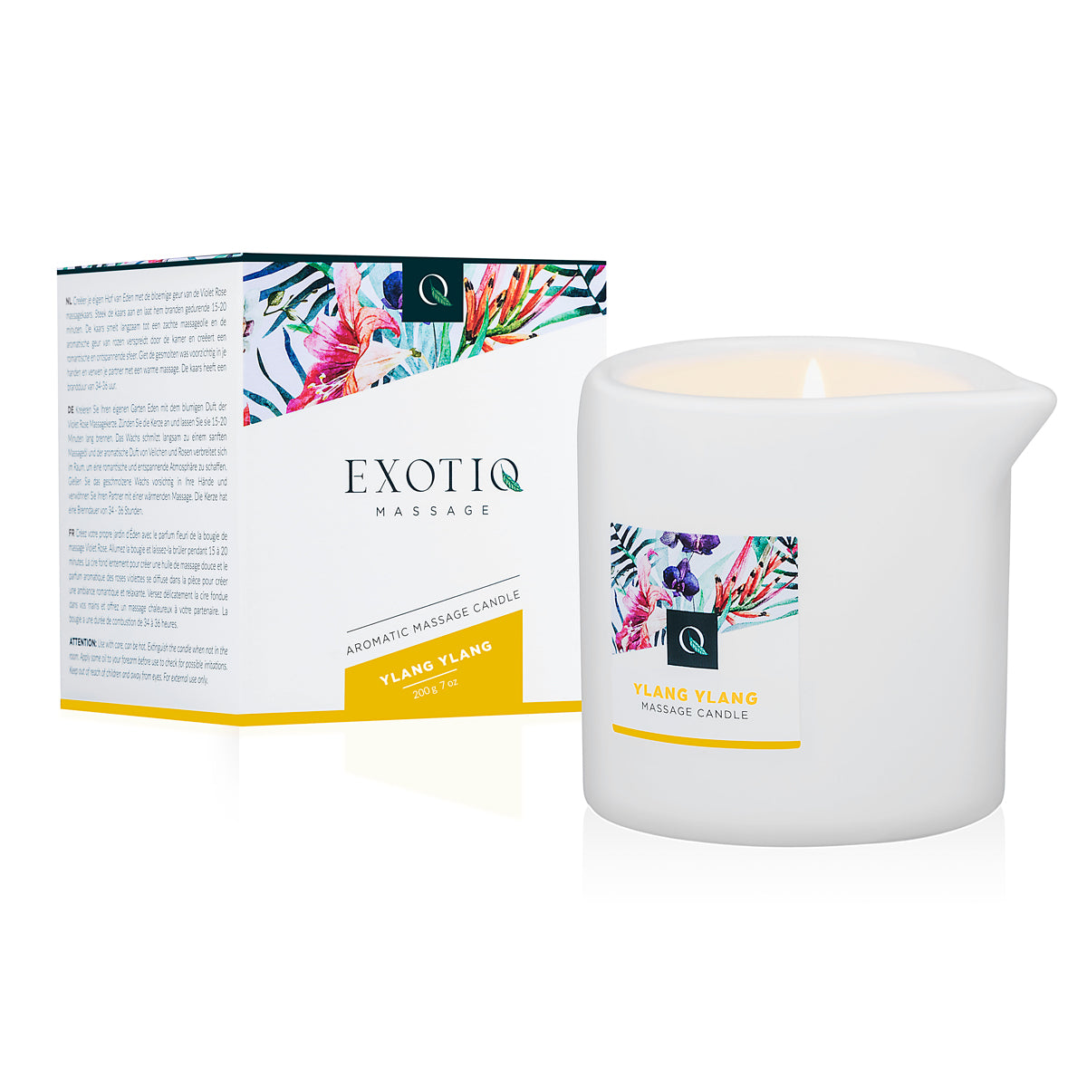 Exotiq Ylang Ylang Massage Candle 200g Soothing Aromatherapy Wax > Candles > Massage - Tophatter Daily Deals