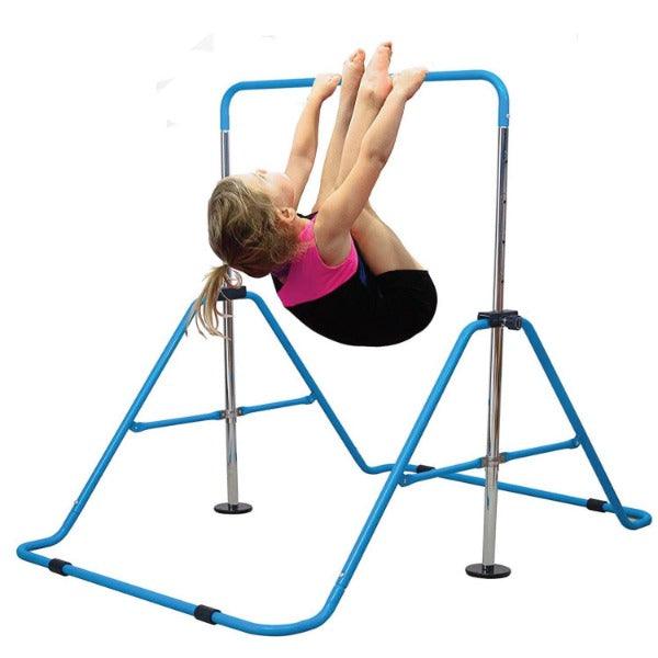 Childs Gymnastics Bar - Junior Training Bar Expandable Kids Horizontal Bars Children Kip Home Gym Fitness - Tophatter Daily Deals