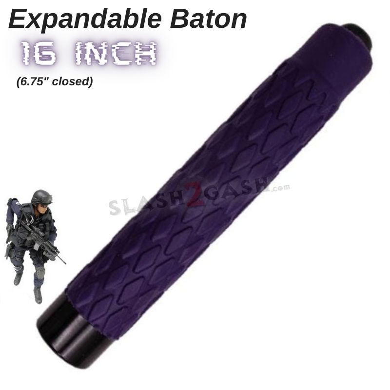 Expandable Baton Police Grade W/Sheath - Asst. colors/sizes 16 21 26 29 32 SD-Baton - Tophatter Daily Deals