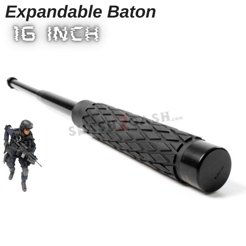 Expandable Baton Police Grade W/Sheath - Asst. colors/sizes 16 21 26 29 32 SD-Baton - Tophatter Daily Deals