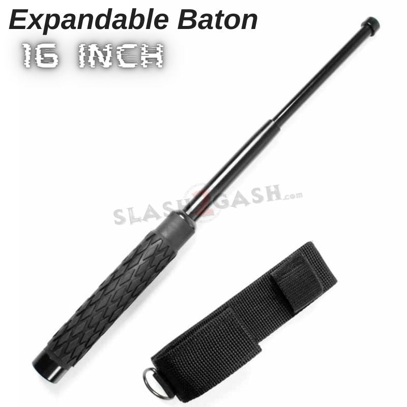 Expandable Baton Police Grade W/Sheath - Asst. colors/sizes 16 21 26 29 32 SD-Baton - Tophatter Daily Deals