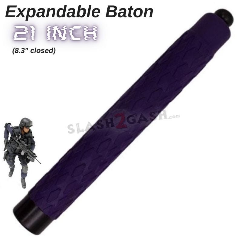 Expandable Baton Police Grade W/Sheath - Asst. colors/sizes 16 21 26 29 32 SD-Baton - Tophatter Daily Deals