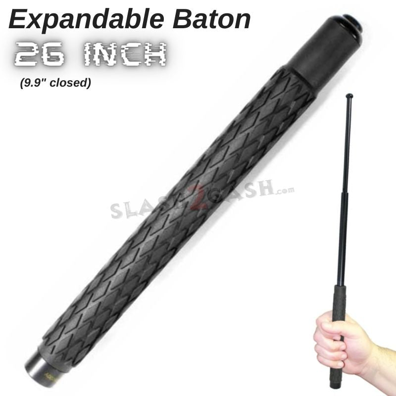 Expandable Baton Police Grade W/Sheath - Asst. colors/sizes 16 21 26 29 32 SD-Baton - Tophatter Daily Deals