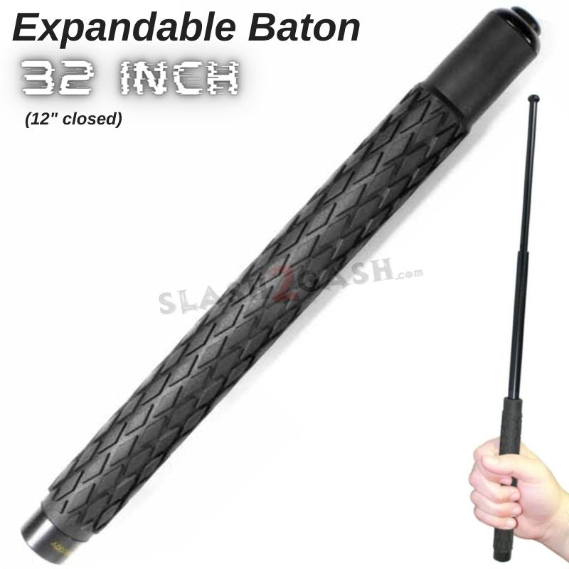 Expandable Baton Police Grade W/Sheath - Asst. colors/sizes 16 21 26 29 32 SD-Baton - Tophatter Daily Deals