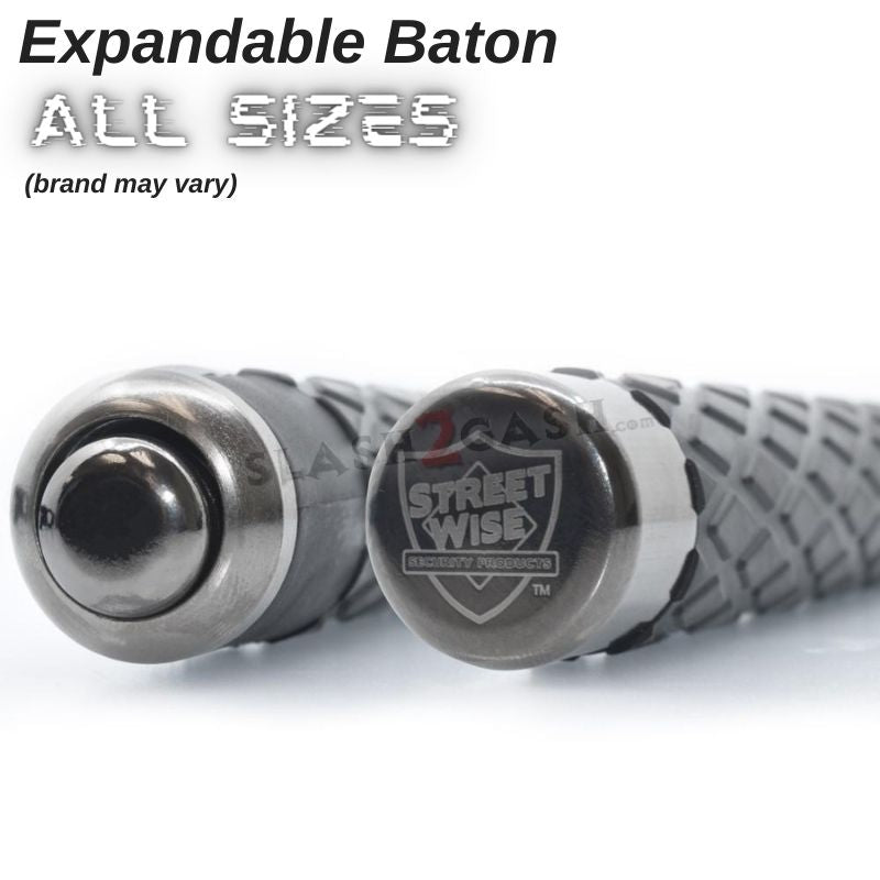 Expandable Baton Police Grade W/Sheath - Asst. colors/sizes 16 21 26 29 32 SD-Baton - Tophatter Daily Deals