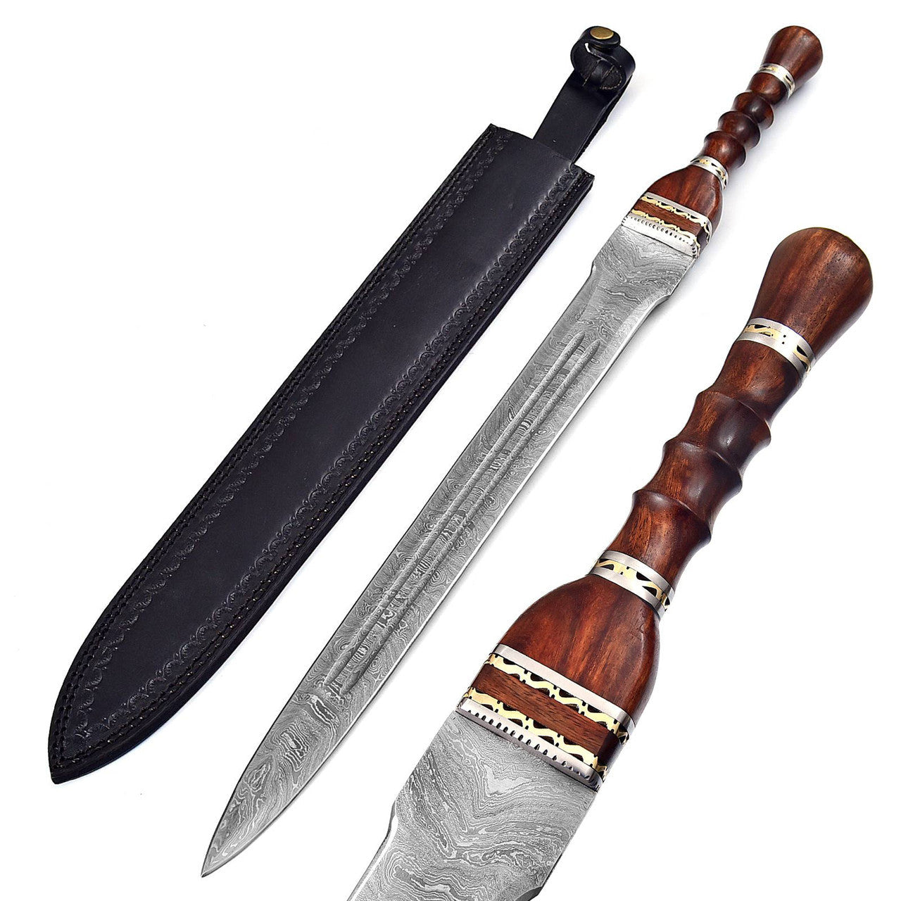 Exquisite Handmade Damascus Steel Roman Gladius Sword Swords - Tophatter Daily Deals