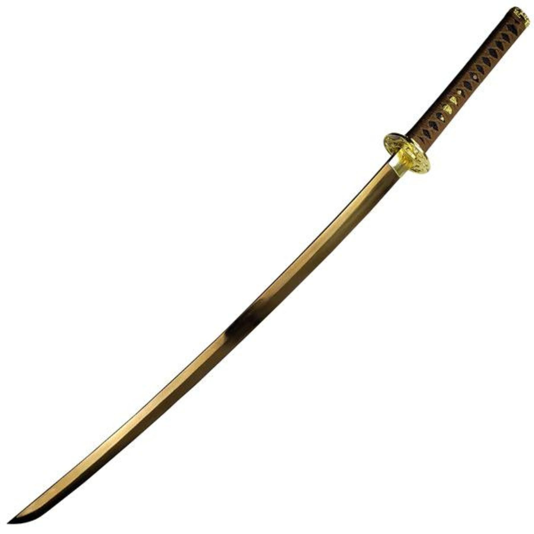 Exquisite Handmade Golden Damascus Steel Katana Swords - Tophatter Daily Deals