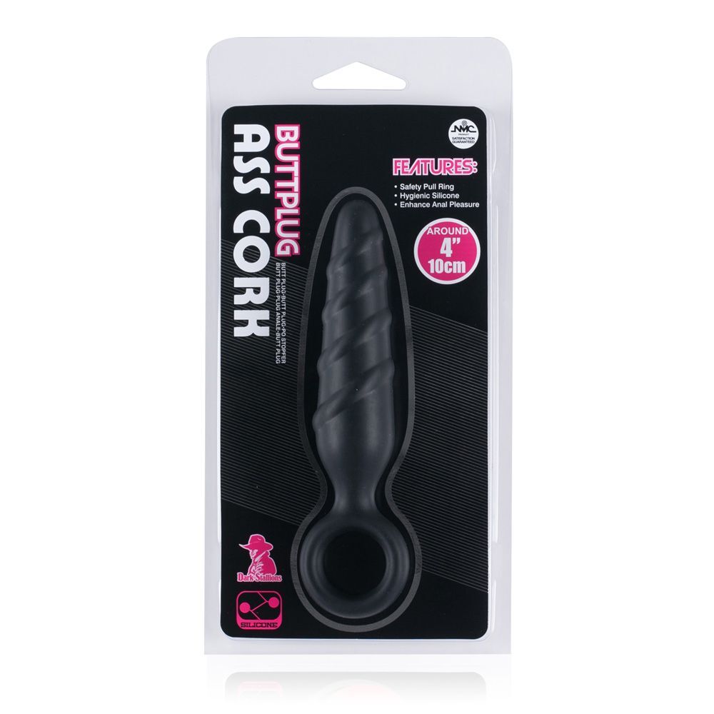 Dark Stallions Ass Cork 4 Inch Silicone Butt Plug > Anal Range > Butt Plugs - Tophatter Daily Deals