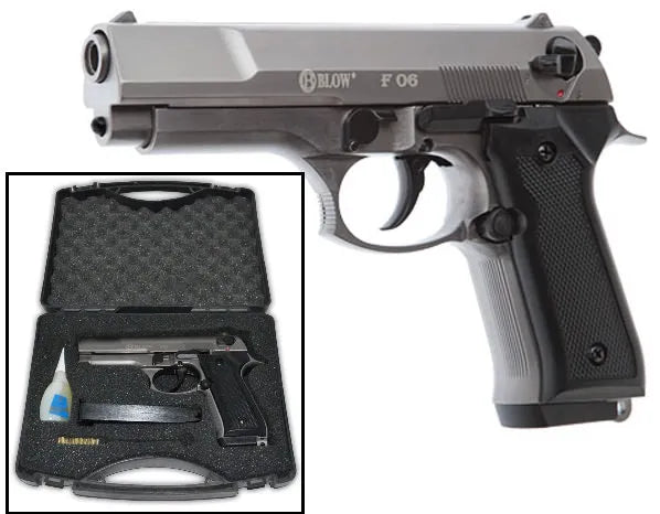 Blow F06 9MM Blank Firing Replica Gun Fume Finish - Tophatter Daily Deals