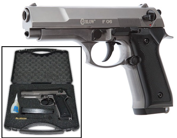 Blow F06 9MM Blank Firing Replica Gun Fume Finish Collectible Weapons - Tophatter Daily Deals