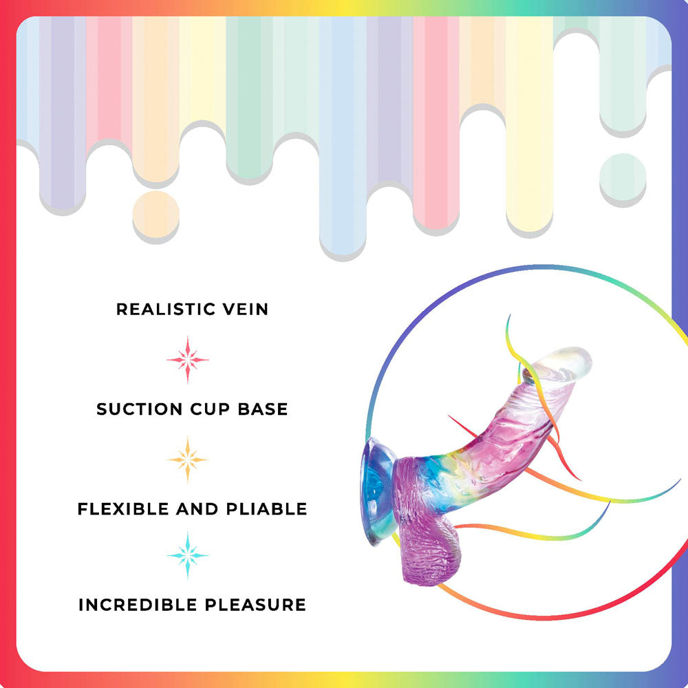 Jellido 14cm Curved Dildo Clear Realistic Pleasure Device > Dildos > Slim Dildos - Tophatter Daily Deals