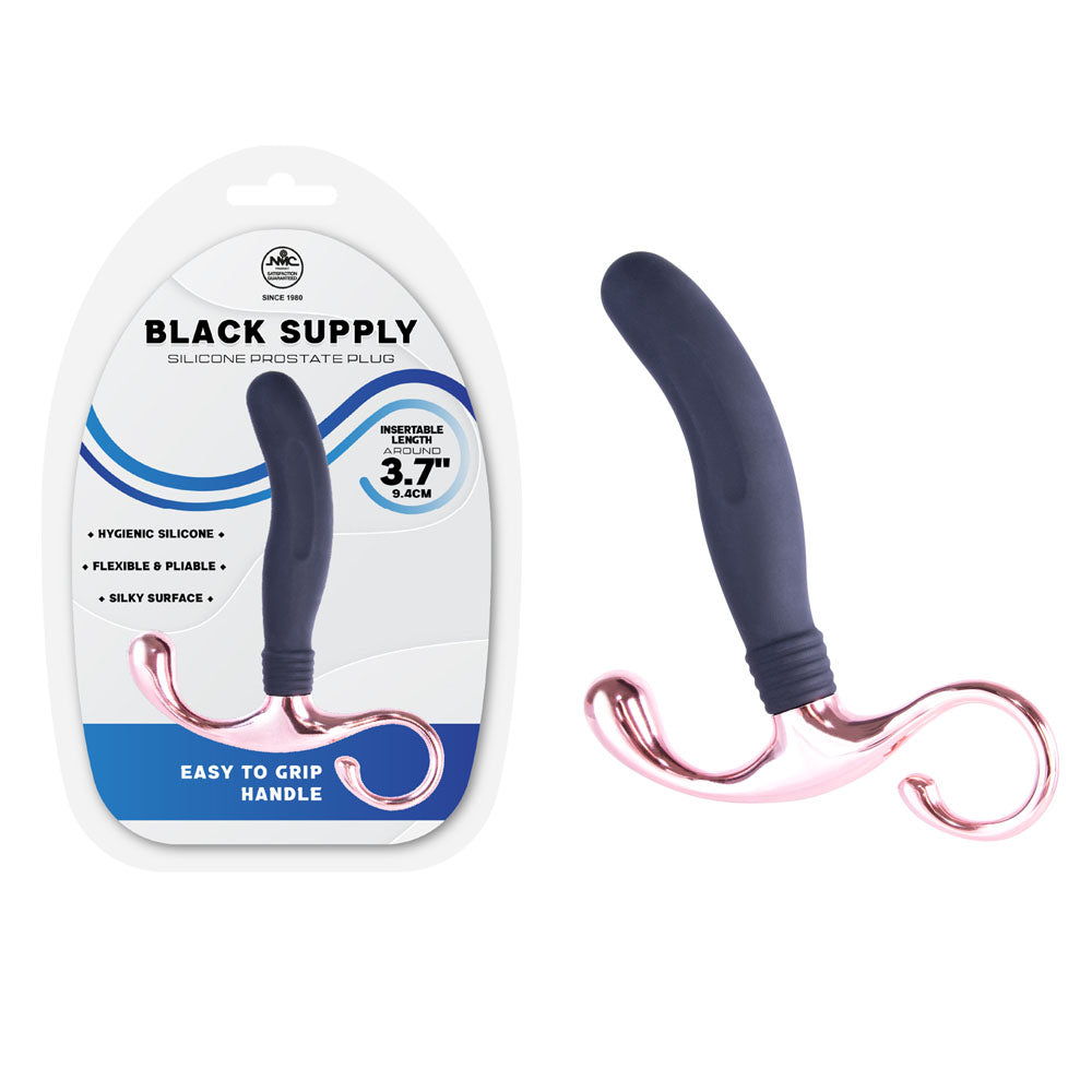 Supply Silicone Prostate Plug (Black) – 9.4 cm Silicone Prostate Plug > Anal Range > Prostate Plugs - Tophatter Daily Deals