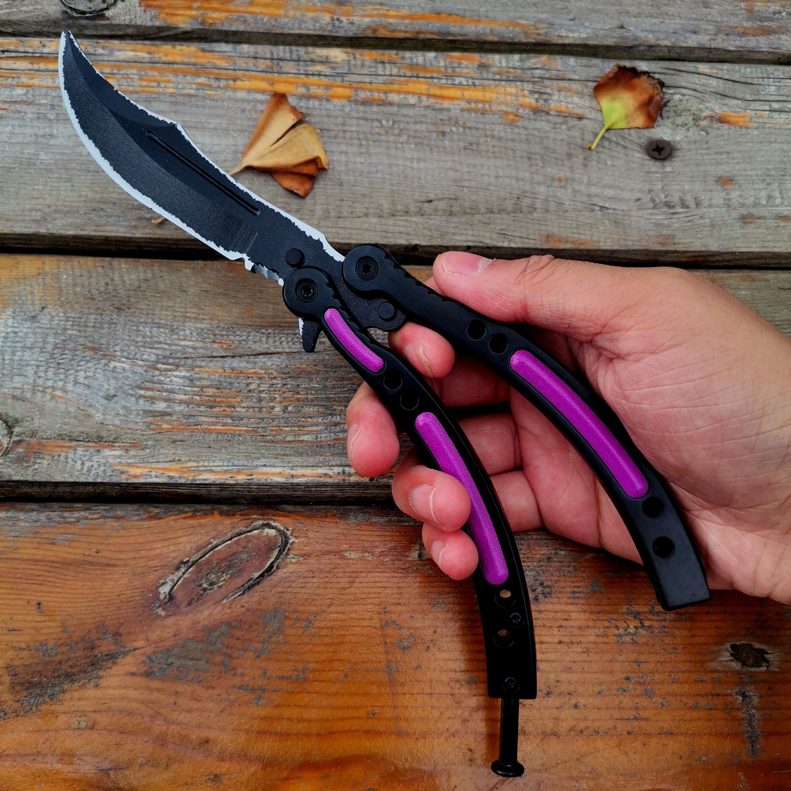 Global Offensive Game Butterfly Knife Blunt Blade Trainer Replica - Tophatter Daily Deals