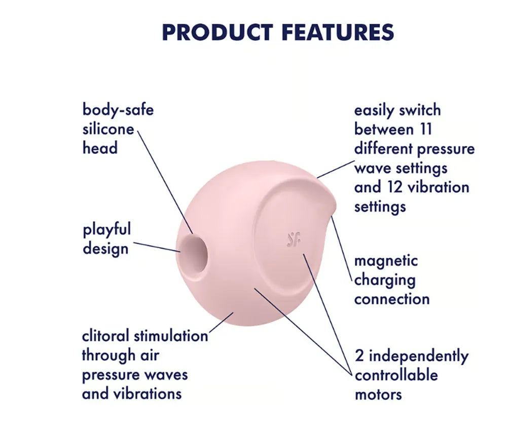 Satisfyer Sugar Rush – Air Pulse and Vibration Clitoral Stimulator > Sex Toys For Ladies > Air Pulsation - Tophatter Daily Deals