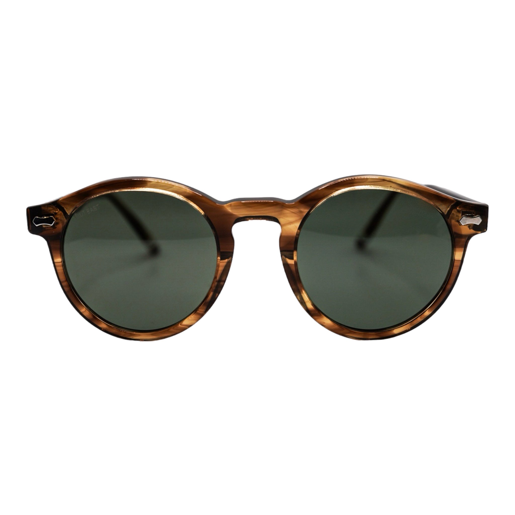 Out East Eyewear Lakewood Sunglasses Tortoise Green Polarized Sunglasses - Tophatter Daily Deals
