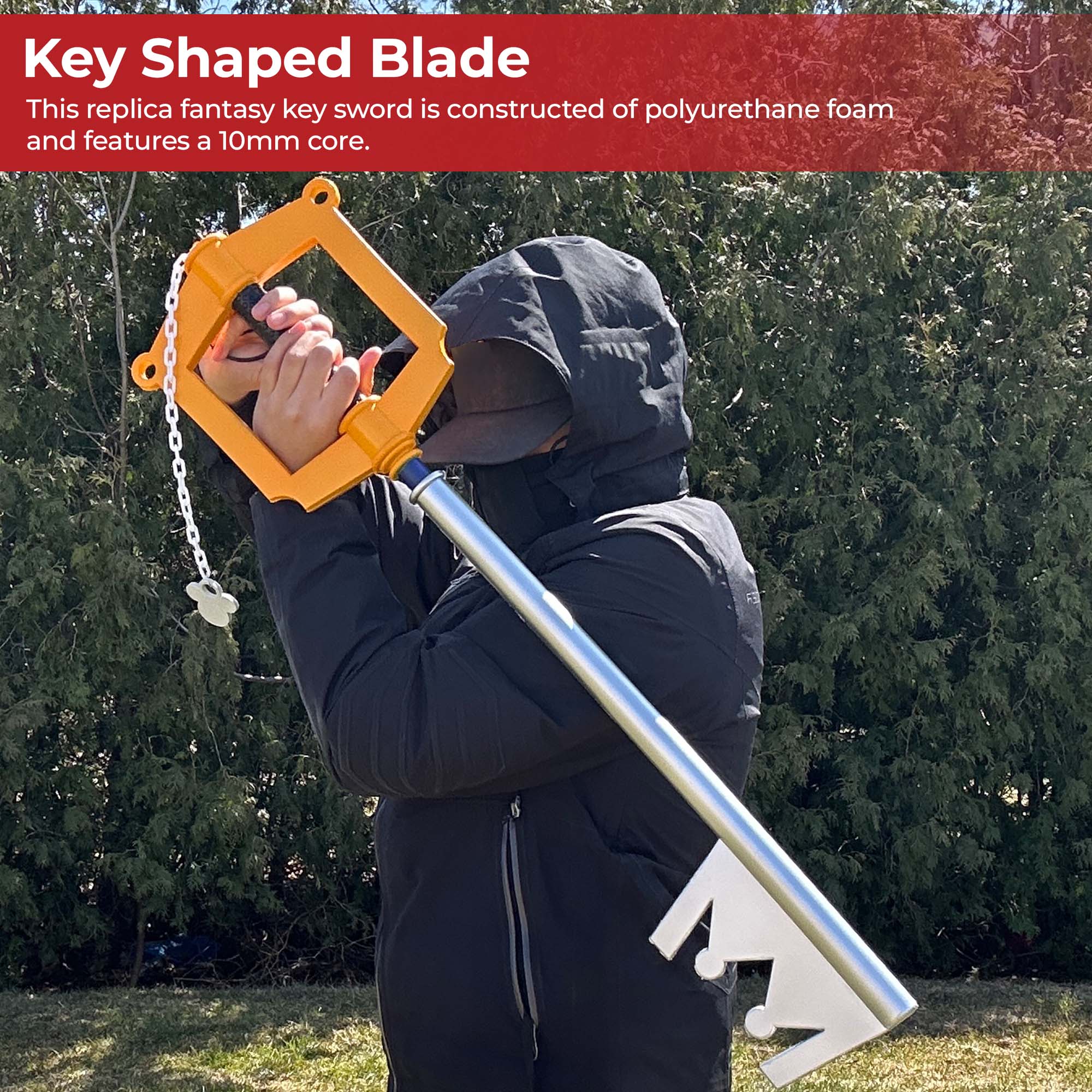 Fantasy Key to the City Gaming Cosplay Costume Foam Key Sword swords - Tophatter Daily Deals