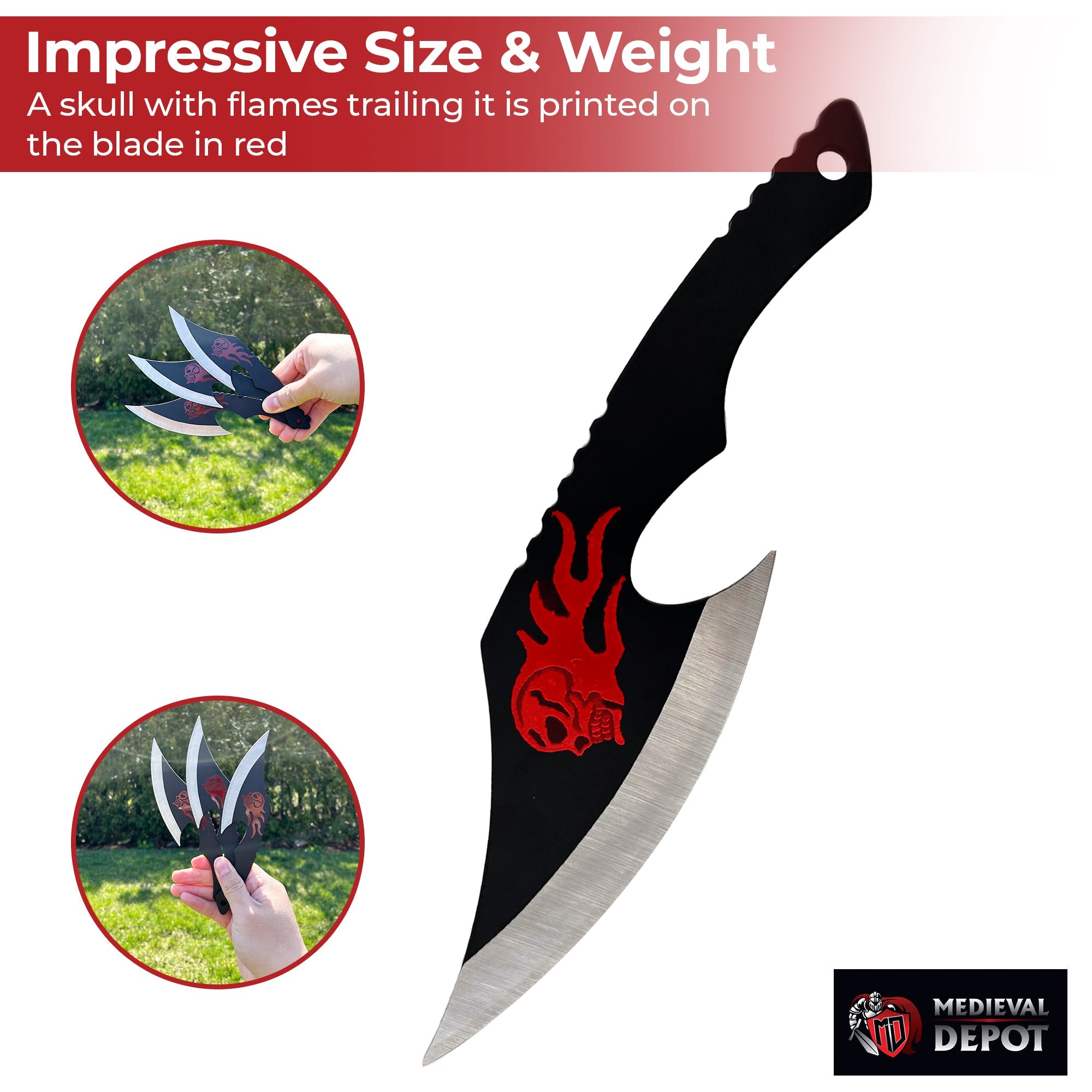 Fatal Blow Throwing Axe Trio outdoor gear - Tophatter Daily Deals