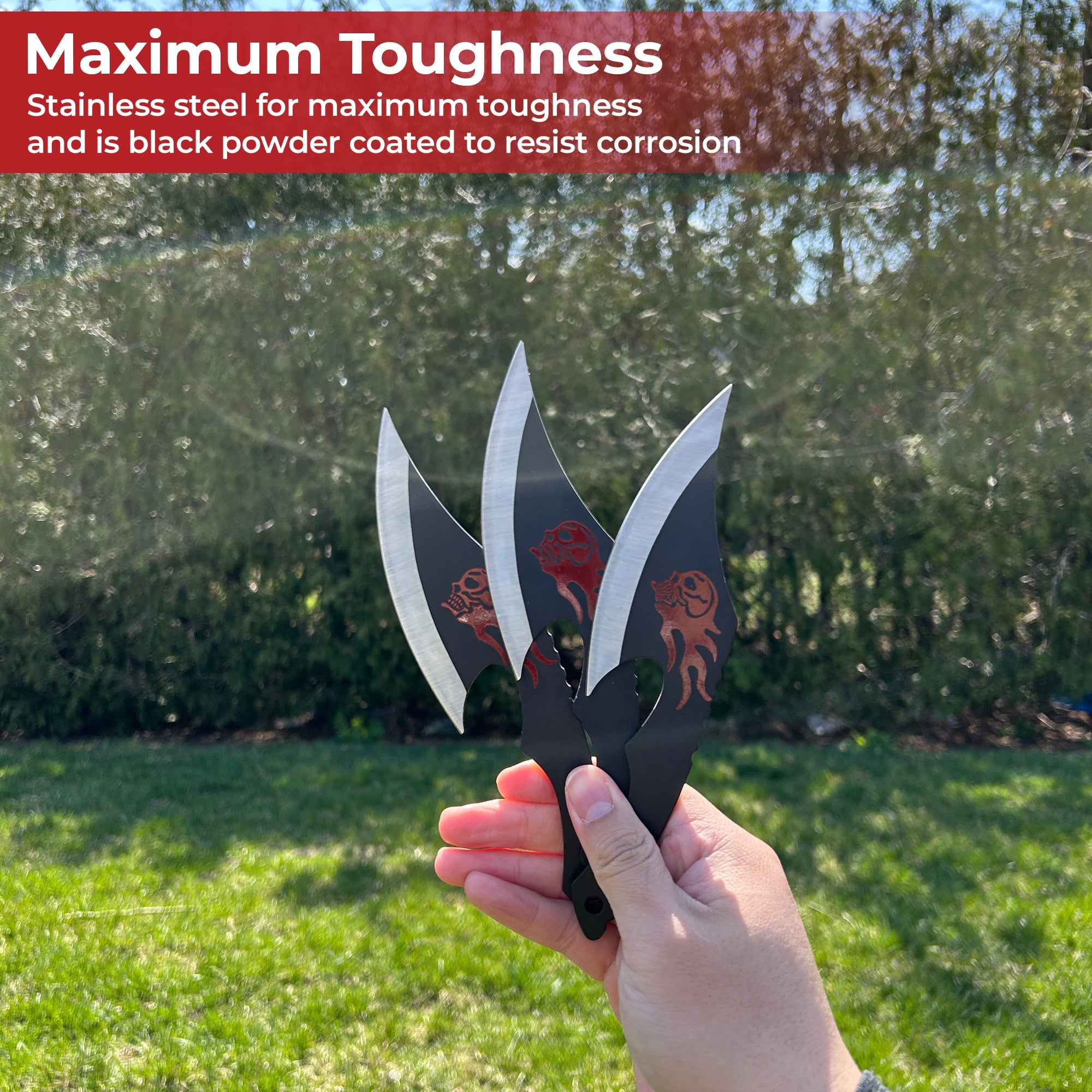 Fatal Blow Throwing Axe Trio outdoor gear - Tophatter Daily Deals