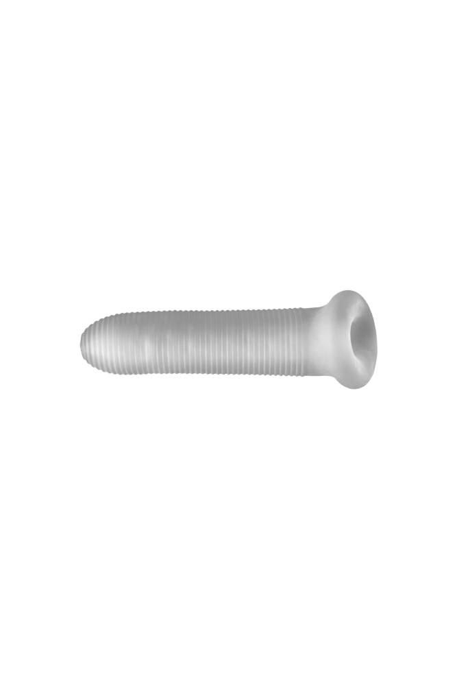 Perfect Fit - Fat Boy - Fat Boy Micro Rib 6.5" Penis Sheath - Clear Sex Toy - Tophatter Daily Deals