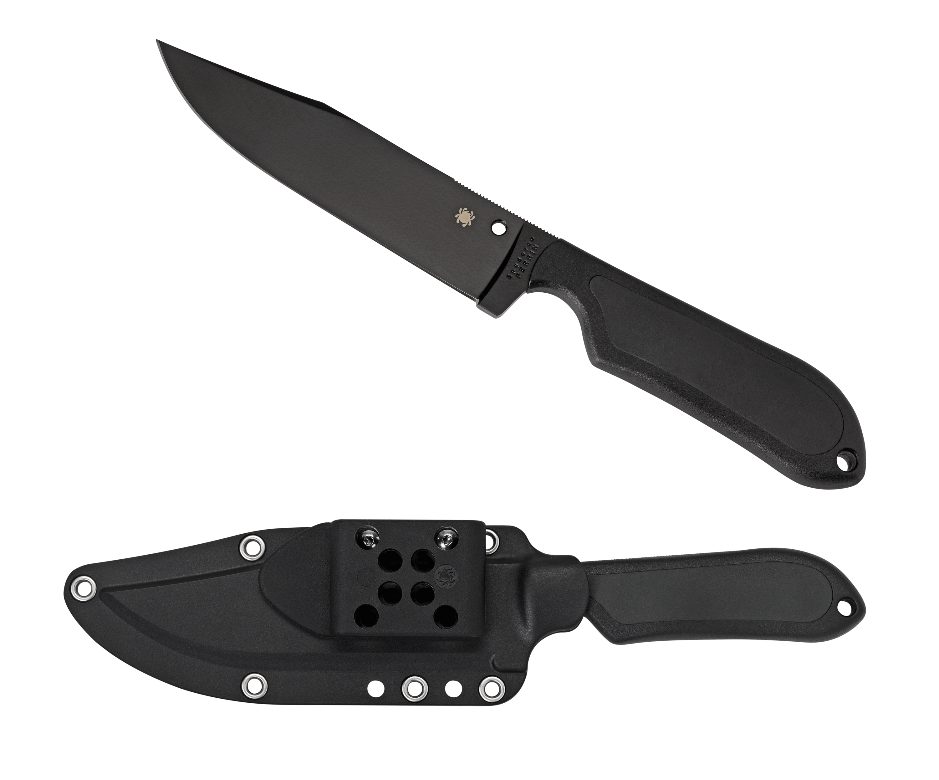 Spyderco Street Bowie - Fixed Blade - VG-10 Steel - Black FRN Handle - FB04PBB Fixed Blade - Tophatter Daily Deals