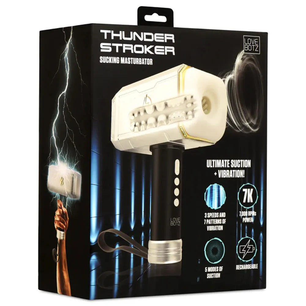 Thunder Stroker (Silver) – Sucking Masturbator > Sex Toys For Men > Masturbators Premium - Tophatter Daily Deals