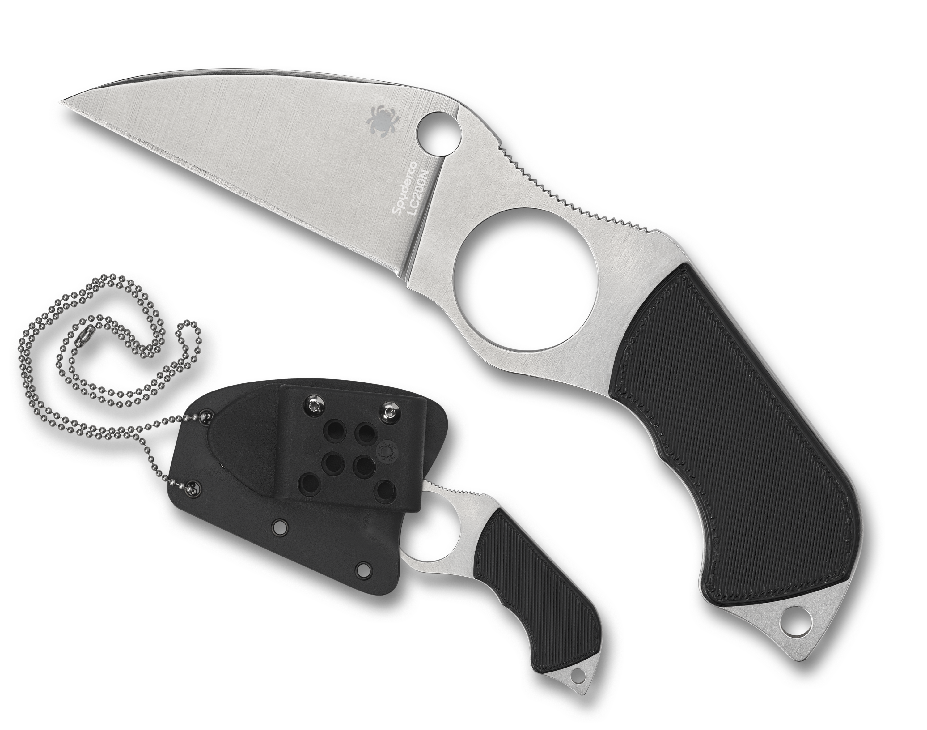 Spyderco Swick 6 - Plain Edge LC200N Steel - Black G10 Handle - FB14P6 Knives - Tophatter Daily Deals