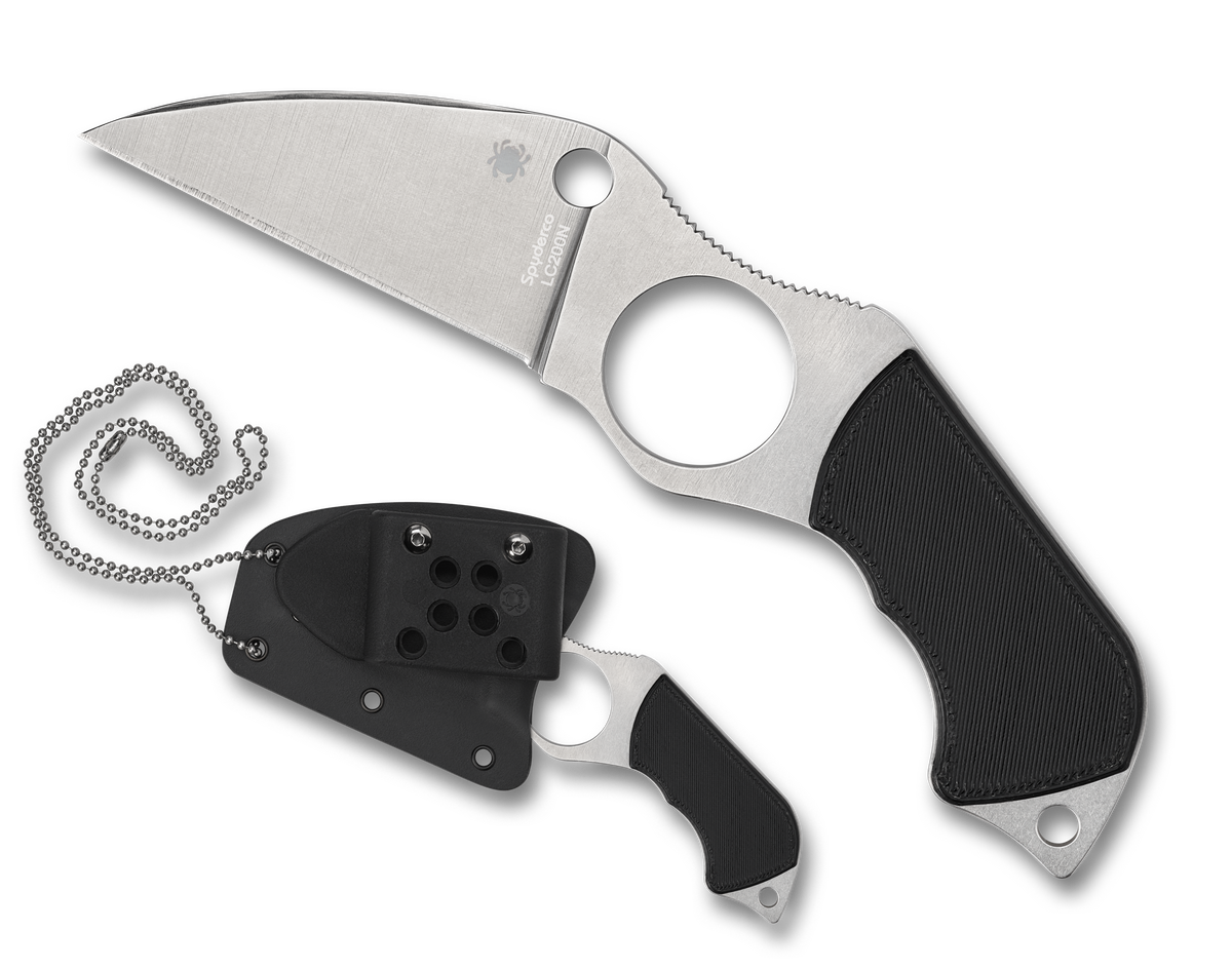 Spyderco Swick 6 - Plain Edge LC200N Steel - Black G10 Handle - FB14P6 Knives - Tophatter Daily Deals