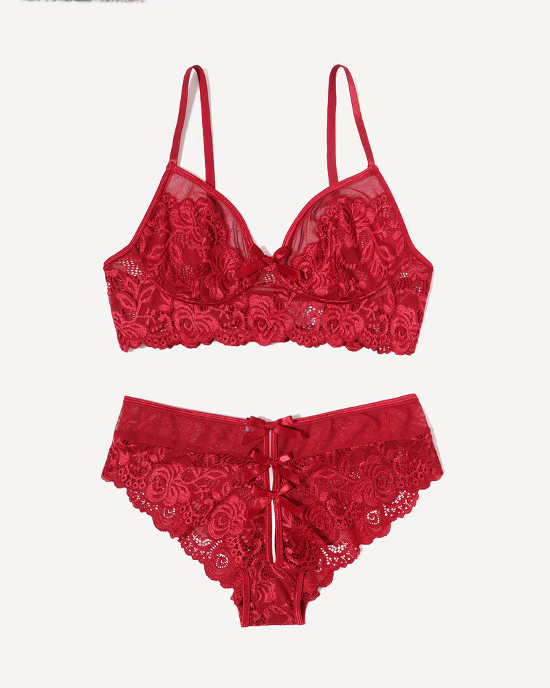 Lace Bra and Panty Sets Outfits (DE Only) Lingerie Sets-Bra Sets - Tophatter Daily Deals