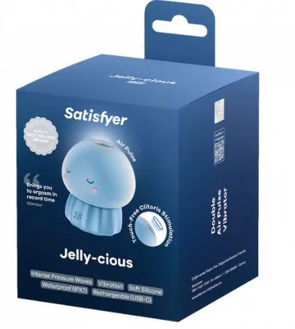 Satisfyer Jelly-Cious – Waterproof Air Pulse and Vibrating Clitoral Stimulator > Sex Toys For Ladies > Air Pulsation - Tophatter Daily Deals