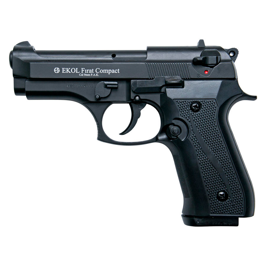 Compact V92F Blank Firing Replica Gun Black Finish Collectible Weapons - Tophatter Daily Deals
