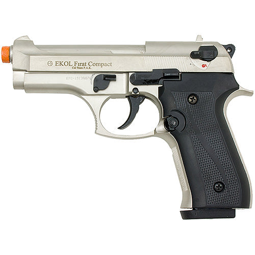 Compact V92F Front Firing Blank Gun Satin Finish - Tophatter's Inc. Weapons Store Online Collectible Weapons - Tophatter Daily Deals