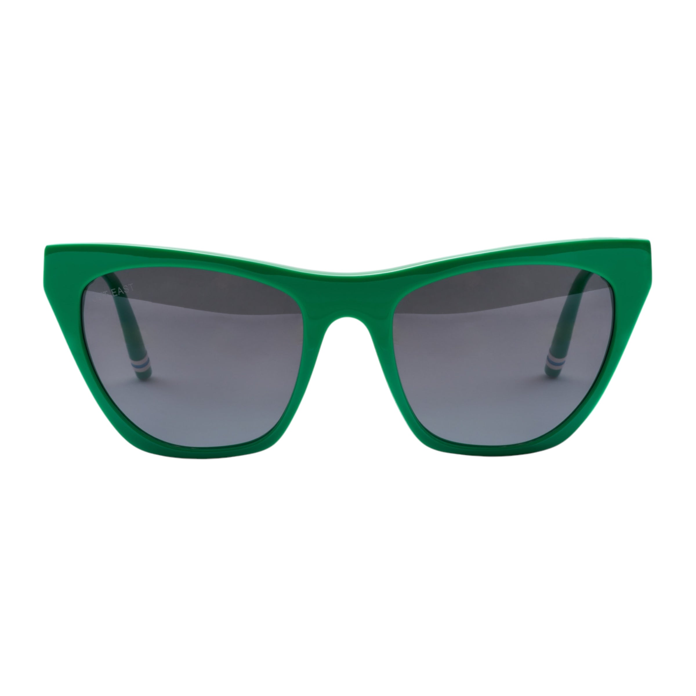Out East Eyewear Charla Sunglasses Kelly Green Grey Lens Sunglasses - Tophatter Daily Deals