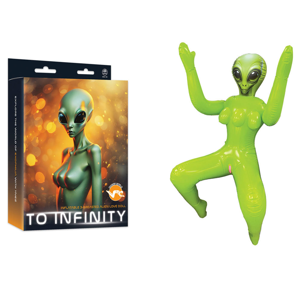 Inflatable 3-Breasted Alien Love Doll Ynez Doggy Style Edition – 112 cm Love Doll > Sex Toys > Sex Dolls > Novelty Inflatables - Tophatter Daily Deals