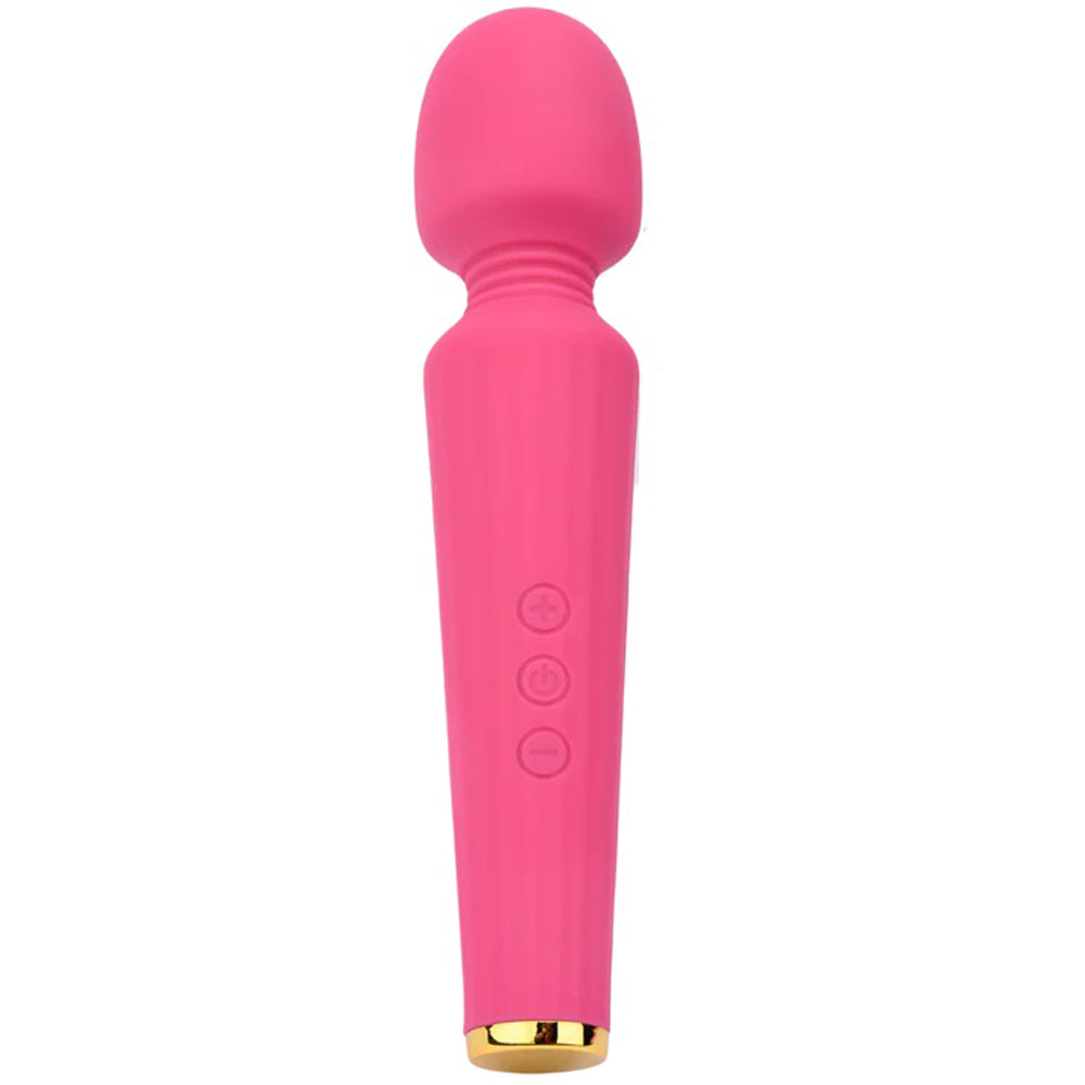 Intimately GG The GG Wand Pink Silicone Cordless Vibrator with Gold Accents > Sex Toys > Massage Wands - Tophatter Daily Deals